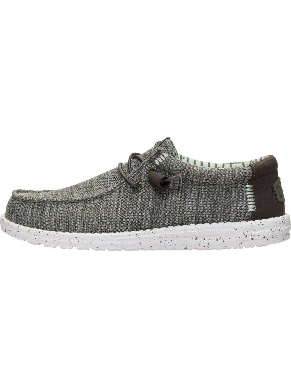 Hey Dude Men's Tea Leaf Multi Round Toe Wally Stretch Sox Slip On Loafer Shoes